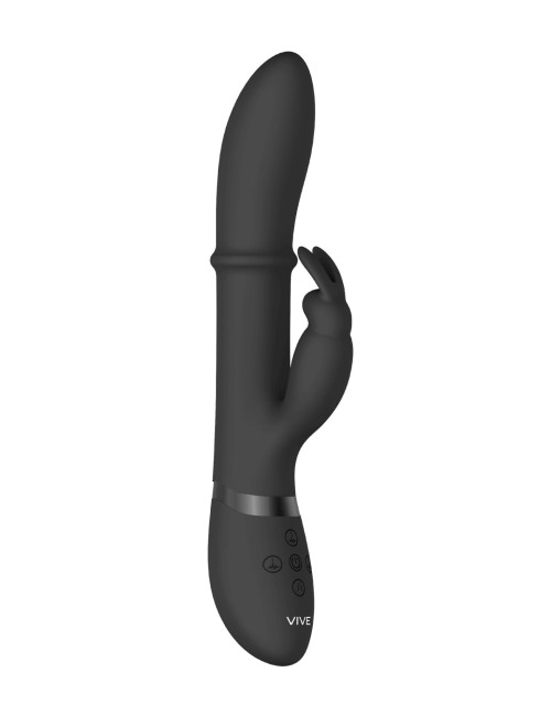 ShotsToys Halo Black Wibrator Króliczek G-spot Silikonowy