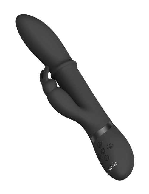 ShotsToys Halo Black Wibrator Króliczek G-spot Silikonowy