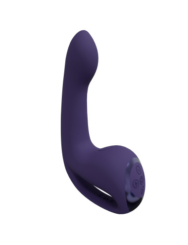 Riko - Rechargeable Triple Action Vibrator with Advanced Finger Motion & Pulse Wave Stimulator – Purple