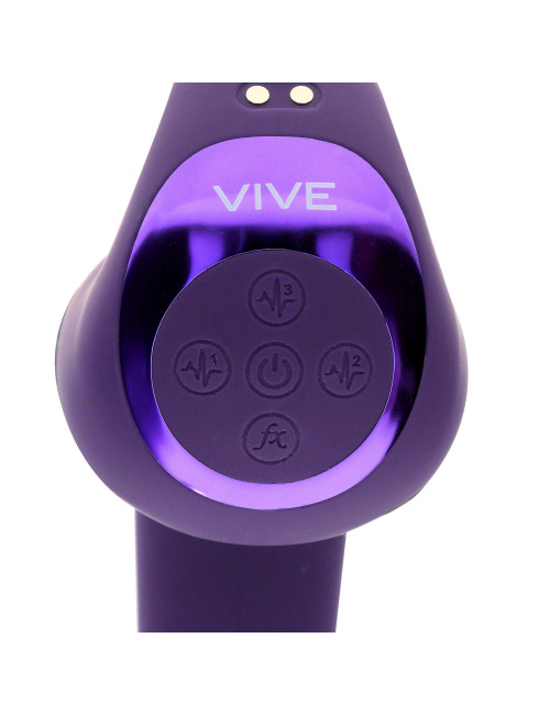 Vive Riko Wibrator Punktu G z 3 Silnikami USB Fioletowy