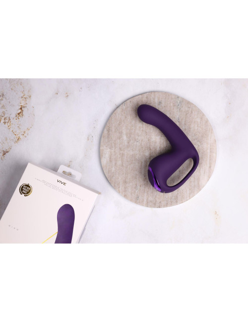 Vive Riko Wibrator Punktu G z 3 Silnikami USB Fioletowy