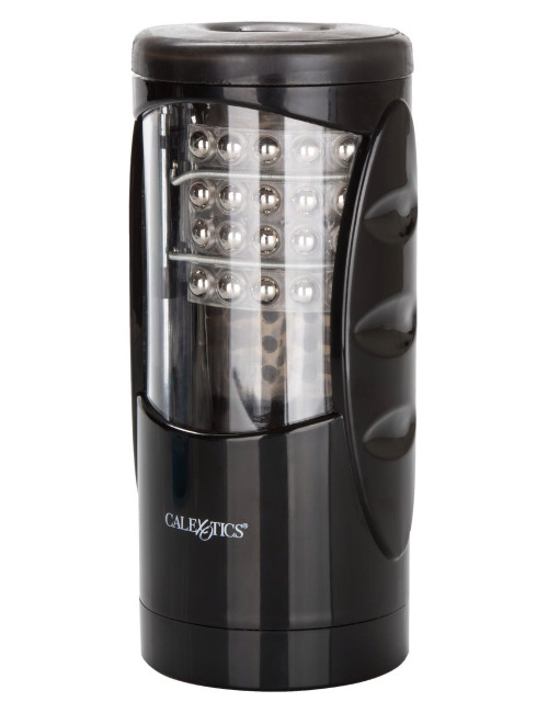 Ultimate Power Stroker Black – Zabawka wibracyjna do waginy z 7 funkcjami