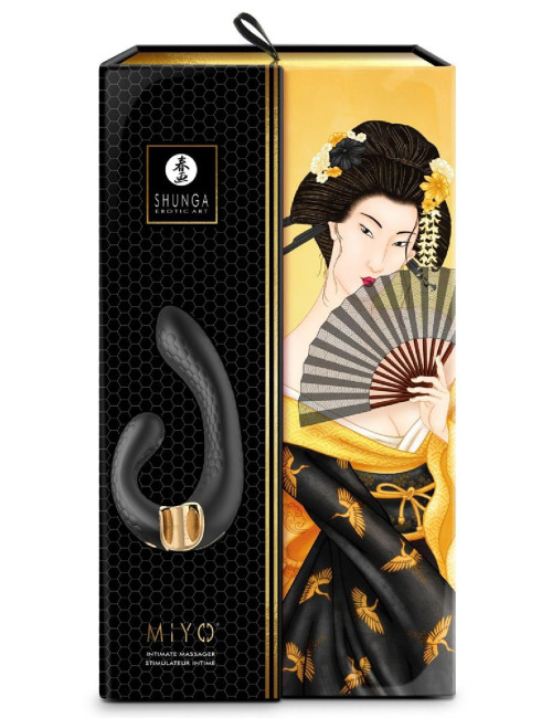 MIYO Intimate Massager Black – Wibrator Punktu G i Łechtaczki, Zabawki Seksualne