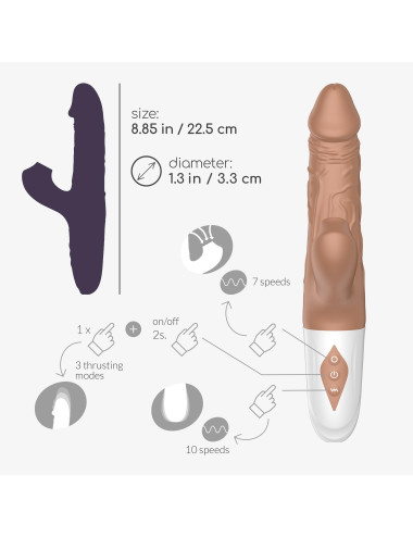 CRUSHIOUS THRUSTING REALISTIC VIBRATOR EL MATADOR