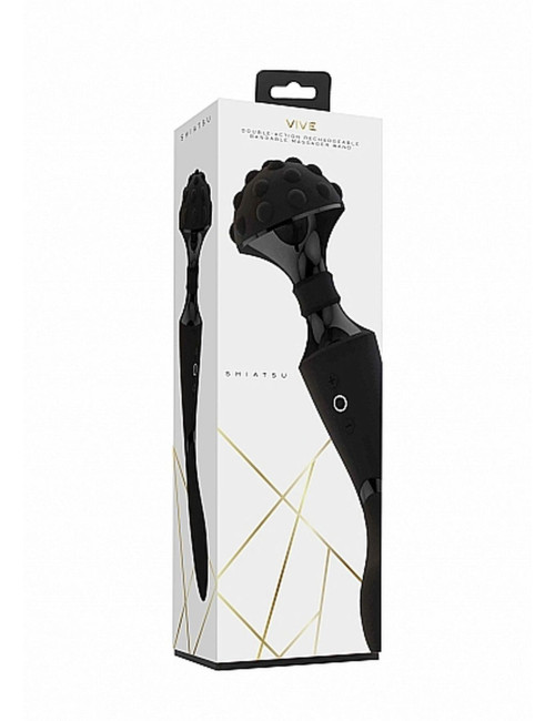 Stymulator- Shiatsu Bendable Massager Wand - Black