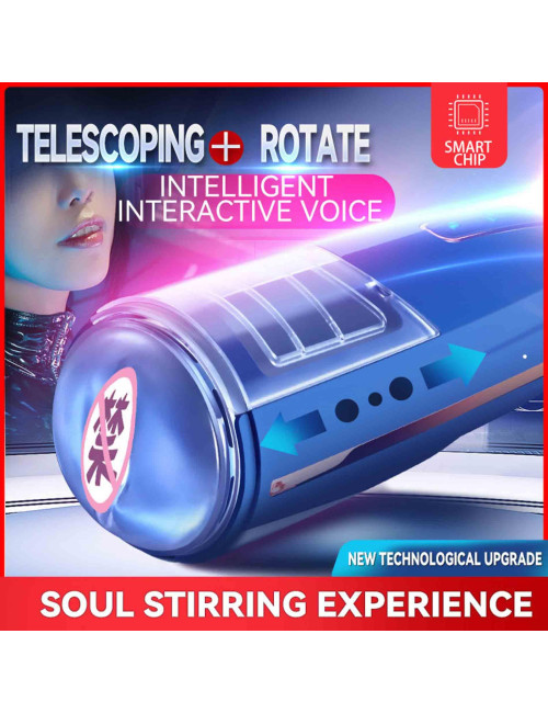 Lovesecret Premium LS06 Masturbator Pro 2 – Męski Masturbator, 7 trybów, wodoodporny, USB – Zabawki erotyczne