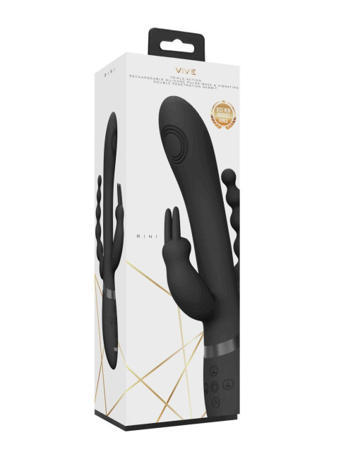 Vive Rini Black Wibrator z 3 Silnikami na Punkt G