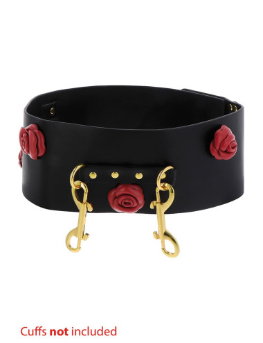 Wild Roses Bondage Belt Black