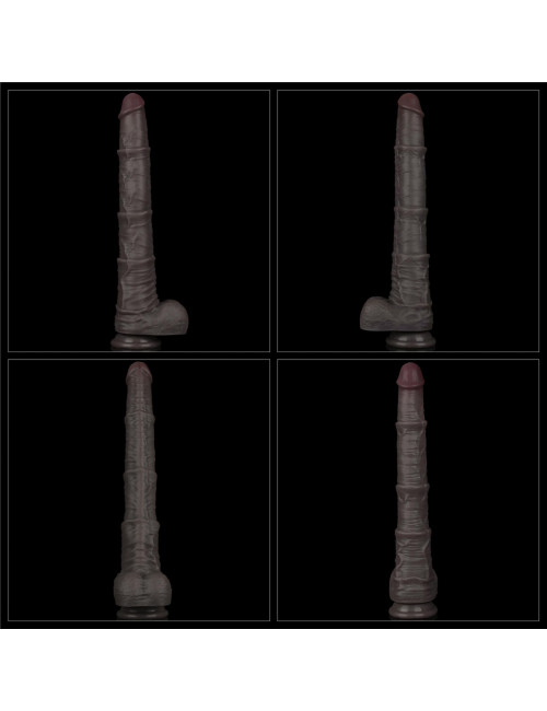 LoveToy Dwuwarstwowe Silikonowe Dildo XXL 16"