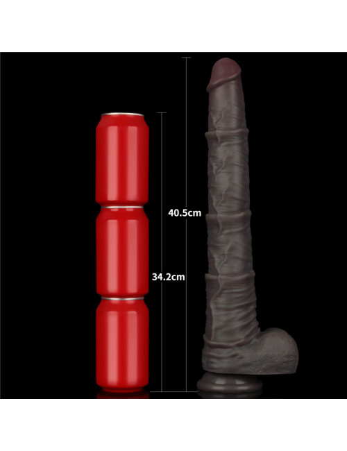 LoveToy Dwuwarstwowe Silikonowe Dildo XXL 16"