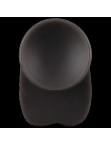 16'' Dual Layered Bendable Silicone Cock XXL(Black)