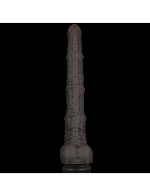 LoveToy Dwuwarstwowe Silikonowe Dildo XXL 16"