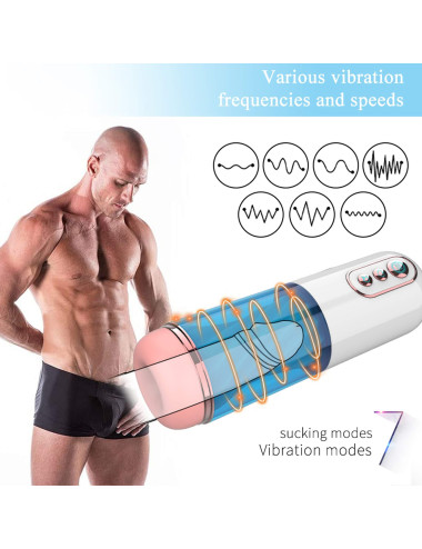 Masturbator-Vibration 7, 7 Sucking modes, Hand