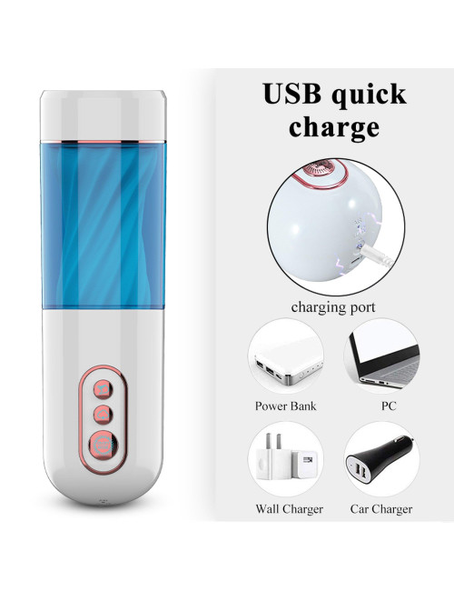 Masturbator-Vibration 7, 7 Sucking modes, Hand