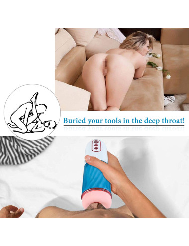 Masturbator-Vibration 7, 7 Sucking modes, Hand