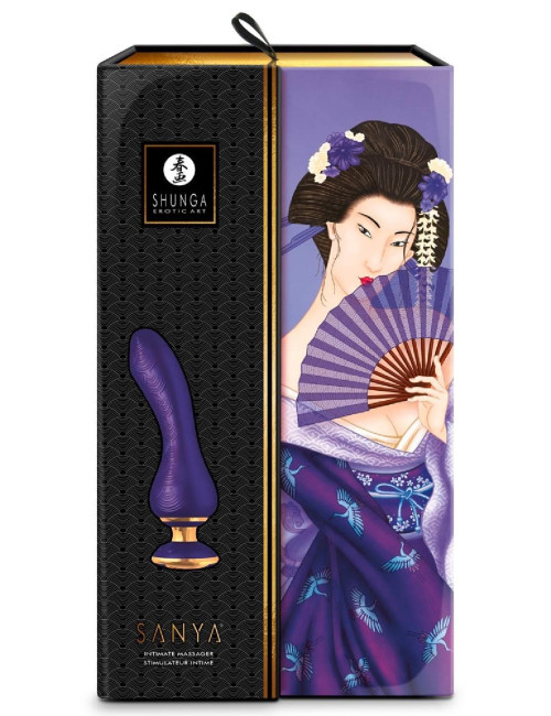 Sanya Intimate Massager Purple – Wibrator punktu G, silikon medyczny, wodoodporny, 10 trybów, USB