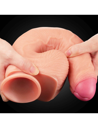 11 Dual Layer Platinum Silicone Cock