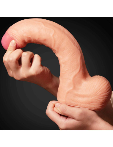 11 Dual Layer Platinum Silicone Cock