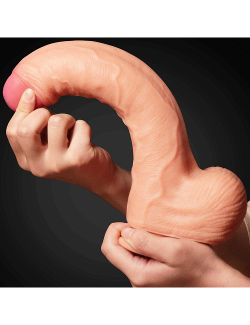 Lovetoy 11 Dual Layer Platinum Silicone - Realistyczny Sztuczny Członek