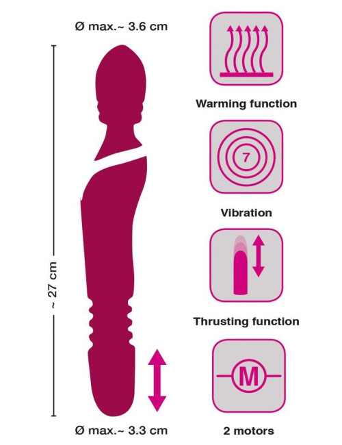 Javida Warming & Thrusting Vibrator – Wibrator z Funkcją Grzania