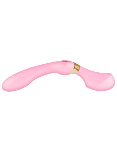 ZOA Intimate Massager Light Pink - masażer intymny silikonowy, wibrator wodoodporny, Shunga