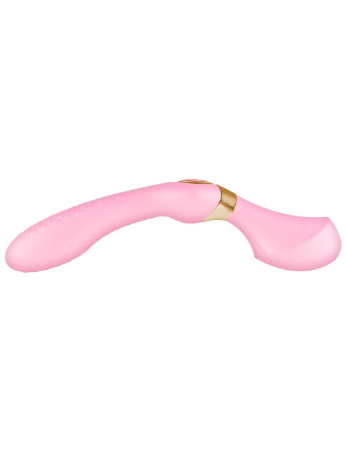 ZOA Intimate Massager Light Pink - masażer intymny silikonowy, wibrator wodoodporny, Shunga