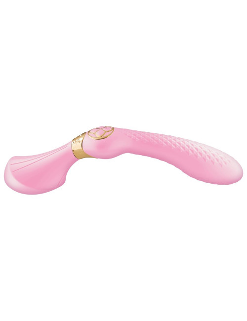 ZOA Intimate Massager Light Pink - masażer intymny silikonowy, wibrator wodoodporny, Shunga