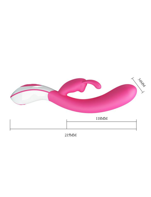 Pretty Love Vincent - Wibrator króliczek silikonowy, 12 funkcji, sterowanie głosem, USB