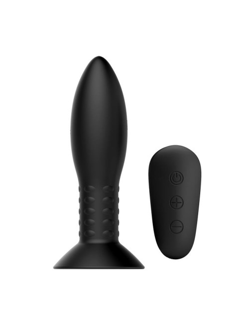 MR PLAY Rotation Beads Anal Plug - Wibrujący Plug Analny z Koralikami, Zabawki Analne