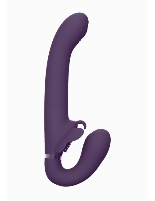 Satu Purple Strap-On z Wibracją - 3 Silniki NG F1, Bez Uprzęży