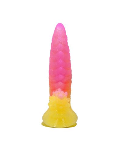 Power Monsters Flamebeast – 22.5 cm Rippled Monster Silicone Dildo