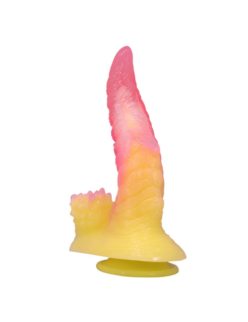 Power Monsters Flamebeast – 22.5 cm Rippled Monster Silicone Dildo