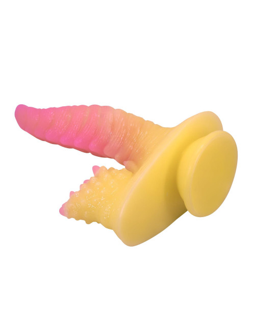 Power Monsters Flamebeast – 22.5 cm Rippled Monster Silicone Dildo
