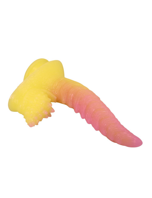Power Monsters Flamebeast – 22.5 cm Rippled Monster Silicone Dildo