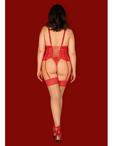 Bielizna-Blossmina gorset i stringi 6XL/7XL