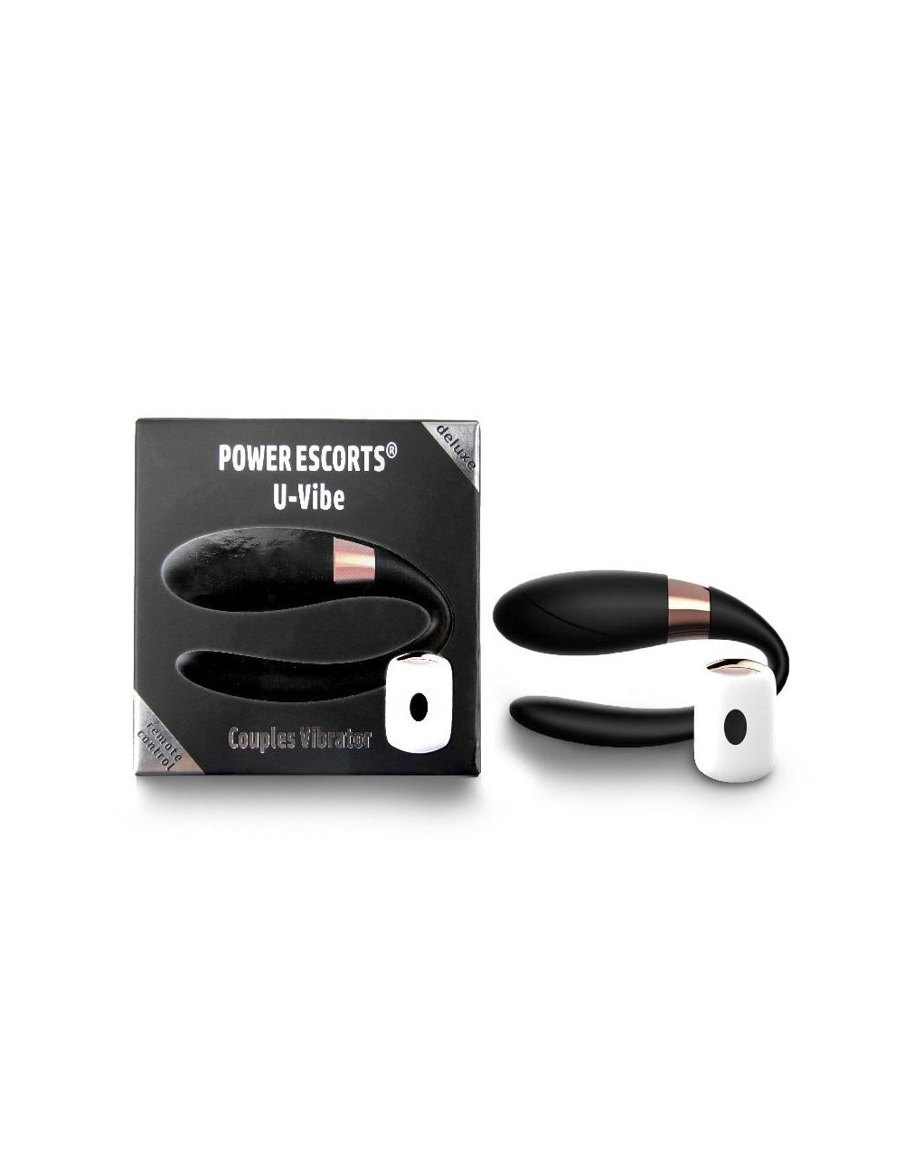 Power Escorts U-Vibe Black – bezprzewodowy wibrator z pilotem