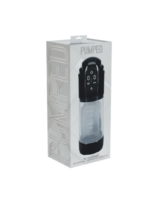 TechnoThrust - Automatic Waterproof Masturbator Pump - Black