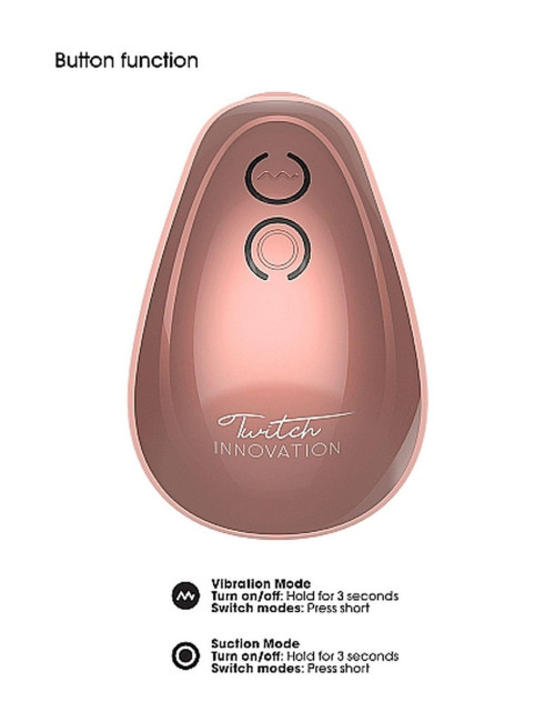 Twitch Hands: Zabawka wibracyjna z ssaniem Rose – Stymulator i wibrator