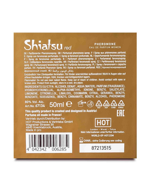 SHIATSU Pheromon Fragrance woman red  50 ml