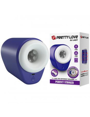 PRETTY LOVE Dj Lady Masturbator - 5 funkcji wibracji i 5 ustawień ściskania, realistyczne wnętrze