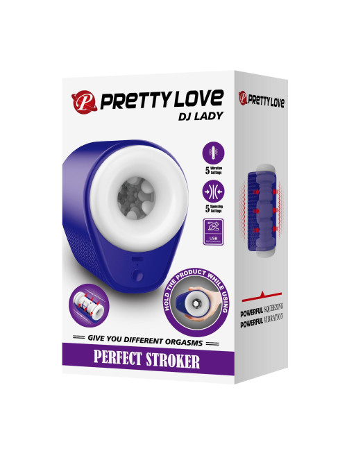 Pretty Love Masturbator Dj Lady z Wibracją i Funkcją Ściskania