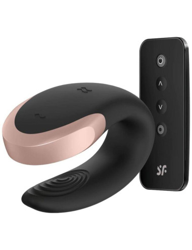 Satisfyer Double Love Black – Wibrator dla Par z Aplikacją