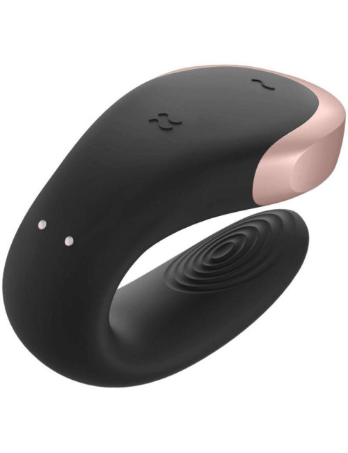 Satisfyer Double Love Black – Wibrator dla Par z Aplikacją