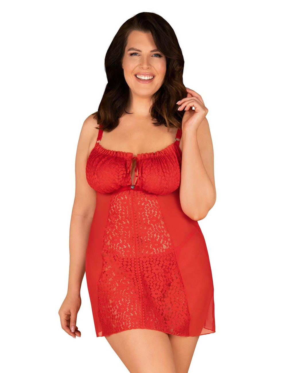Obsessive Bielizna Blossmina Koszulka i Stringi 6XL/7XL