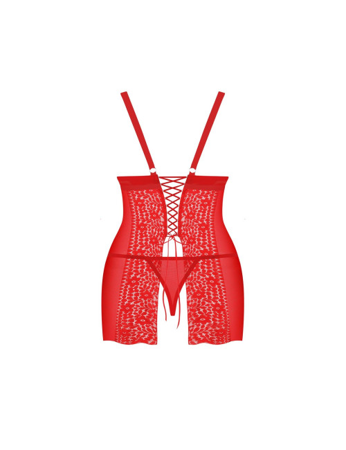 Obsessive Bielizna Blossmina Koszulka i Stringi 6XL/7XL