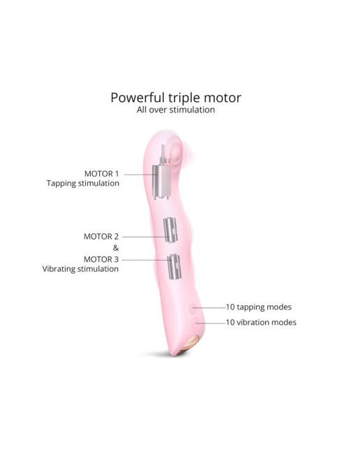 Love to Love Swap-Baby Pink Wibrator Punktu G z 3 Silnikami