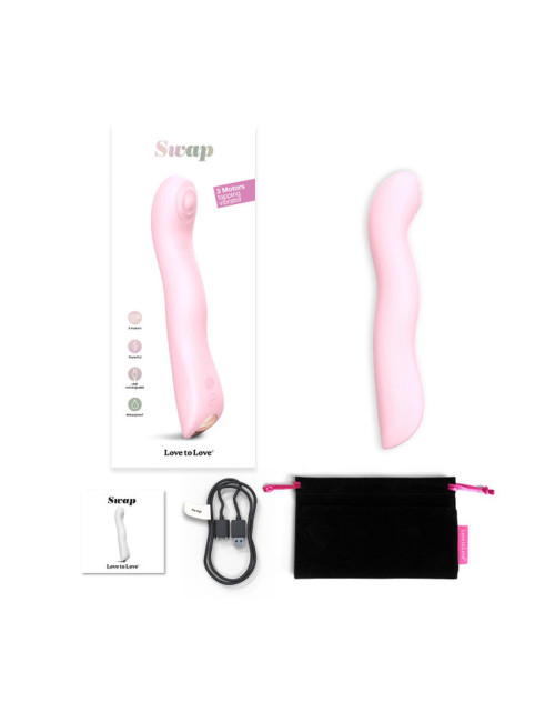Love to Love Swap-Baby Pink Wibrator Punktu G z 3 Silnikami