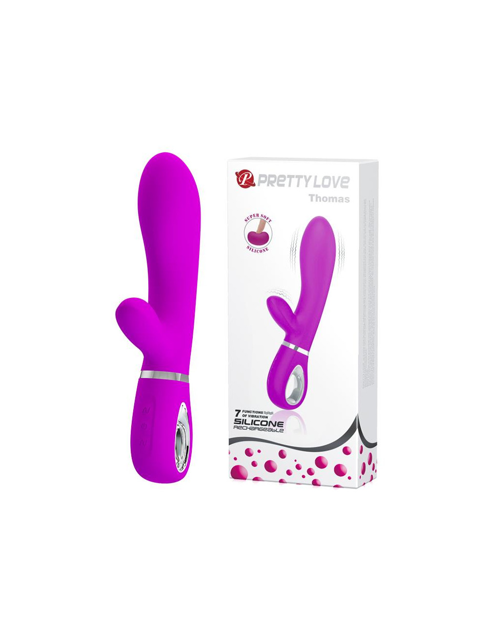 Pretty Love Thomas USB Fioletowy Wibrator Punktu G