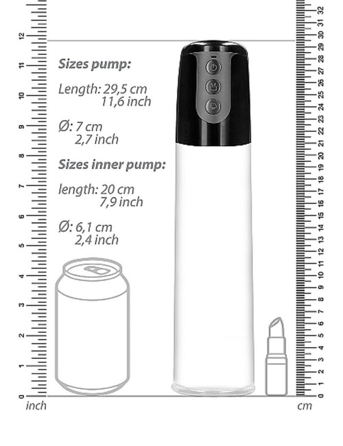 Automatic Cyber Pump with Masturbation Sleeve - Transparent