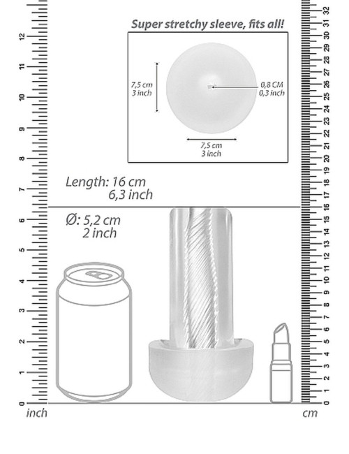 Automatic Cyber Pump with Masturbation Sleeve - Transparent